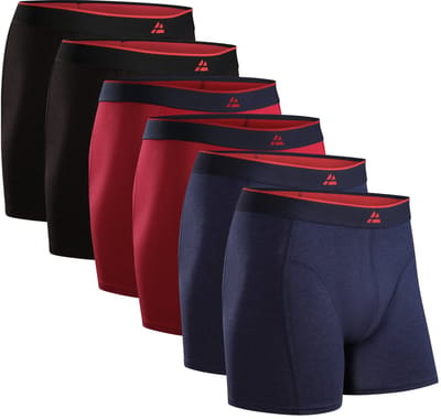 DANISH ENDURANCE Bamboe Boxershorts - Comfortabel Ademend Ondergoed - Heren - 6 paar - 3XL