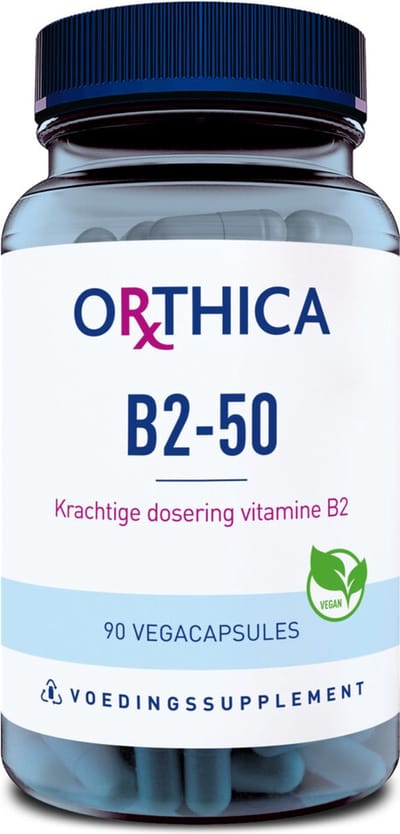 Orthica B2-50 - Vitamine B2 - 90 vegacapsules