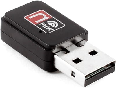 Draadloze USB WiFi Adapter - Netwerkkaart WiFi Dongle - Internet Verbinding Maken - Compact Mini Ontwerp - 150 Mbps - Zwart