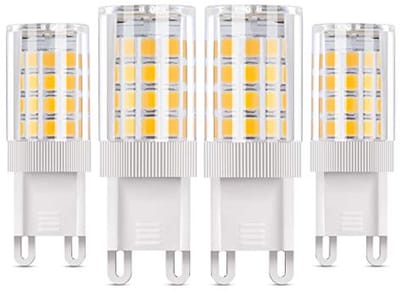 G9 LED-lampen 5W - 4 stuks Warmwit 3000K Vervangt 50W Halogeenlampen