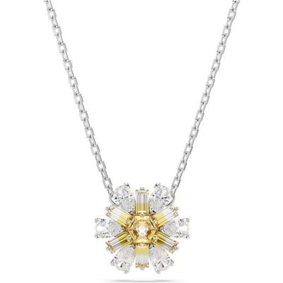 Swarovski Idyllia Bloem Hanger Cubic Zirconia Rhodium Verguld Ketting Dames ketting Zilver 5679939 Box (Random Color) white