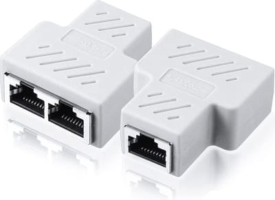 Netwerk splitter | Lan splitter | Geschikt voor UTP / FTP / RJ45 / ISDN | 1 stuk | Wit | Allteq