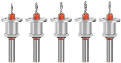 Dailygoods- Verzinkboor Set 5-delig - Verstelbare Boordiepte 2,5-10,5 mm - Hoogwaardig Gelegeerd Staal - Precisie - Houtboren - Duurzame Prestaties - Boorset