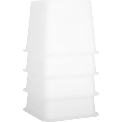 4 stuks Bed Stoel Verhoger Meubels Bank Verhoger Verhoog Gereedschap Set(Wit)