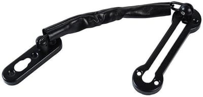 Deur Beveiliging - Sluiting Ketting - Extra Veiligheid - Roestvrij Staal - 195mm Lengte - Zwart