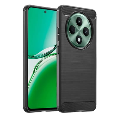 imoshion Hoesje - Geschikt voor Oppo Reno 12F (5G) - Brushed Backcover - Zwart
