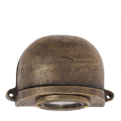 KS Verlichting wandlamp - Dusky - GU10 - IP44 - Brons - Glas - Industrieel - Brons - Koper