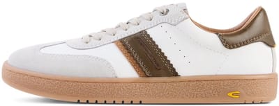 camel active Sneakers met kleurrijke designelementen - Maat menswear-41 - Wit