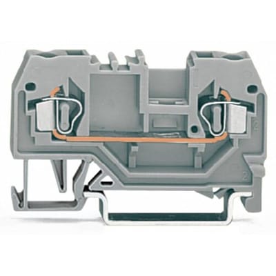 WAGO 280-901 Doorgangsklem 5 mm Spanveer Toewijzing: L Grijs 100 stuk(s)