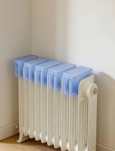 Luchtbevochtiger Radiator - Luchtbevochtiger voor Verwarming - Droge Lucht Bestrijden - Elektriciteitsvrij - 5 stuks - Transparant