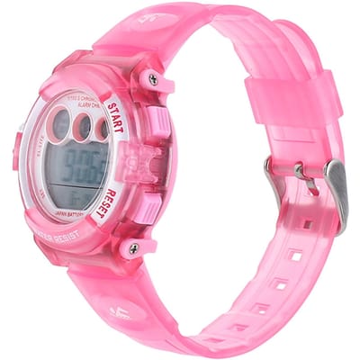 Montre de Sport Digitale pour Enfants Étanche Multifonction Électronique Montre d'Extérieur pour Garçons Filles pink