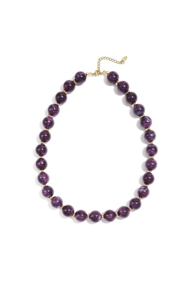 Ketting - Acrylkralen - Grote Kralen - Acryl Beads - Trending - Stainless Steel