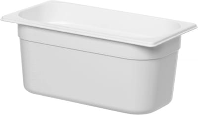 HENDI Gastronormbak – polycarbonaat – 5,7L – wit – 325x176x150 mm