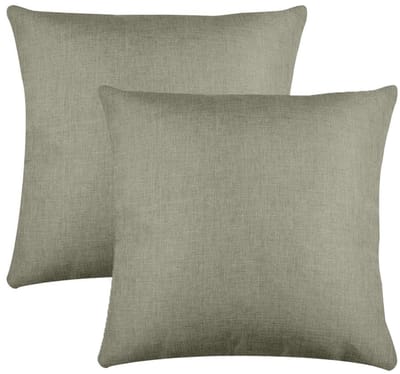 Stof Textile sierkussen Bea - 2x - groen - 50 x 50 cm - bank kussens - zitkussens - binnen/buiten - polyester