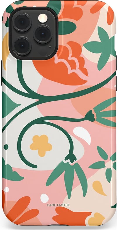 Casetastic Hoesje Geschikt voor Apple iPhone 12/12 Pro Magsafe - Stijlvolle Beschermende Duo-layer Case - Bloesem Pastels