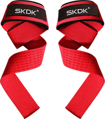 Nivard Wrist Wraps - Lifting Straps - Crossfit Grips - Polsband - Krachttraining - Fitness - Deadlift - Sport - Rood