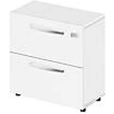 Schäfer Shop Select Hangmappenkast LOGIN, 2 laden, afsluitbaar, B 800 x D 420 x H 744 mm, wit/wit