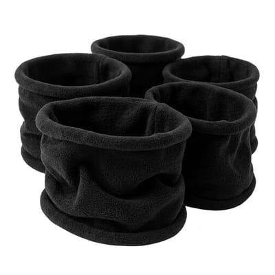 Zwart scrunchie elastiekjes set – haar elastiekjes voor dames – zachte stof – set van 5 stuks – geschikt als haaraccessoire voor dagelijks gebruik