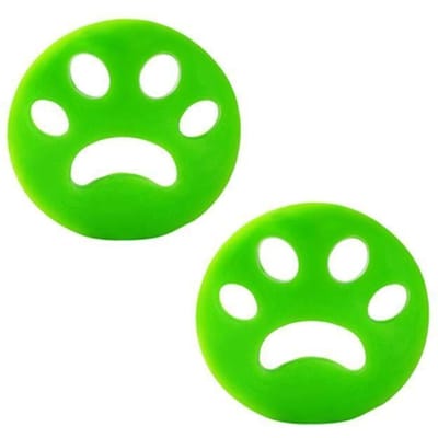 Brosse à poils d'animaux,Épilateur de poils d'animaux réutilisables,attrape-peluches,pour Machine à laver,vêtements- 2pcs vert