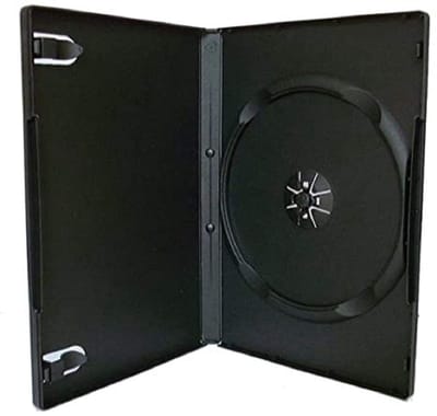Dailygoods- DVD Case 14mm - Enkele DVD-opslag - Bescherming tegen krassen - Ideaal voor archivering - Zwart - Duurzaam materiaal - Dvd Hoes