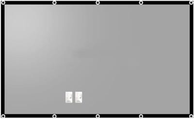 Draagbaar Projectiescherm - Projectiescherm met Oogjes - Thuisbioscoop Creëren - Anti-Licht Metaalreflectie - 60 Inch Diagonaal - Wit