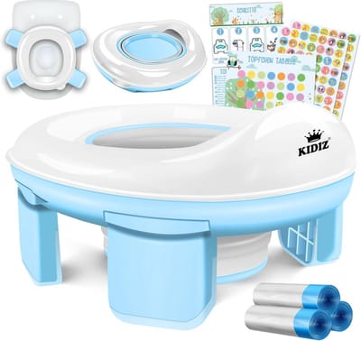 3-in-1 Potje Kinderen met Zachte Zitting en Stickers - Toilet Training Hulpmiddel