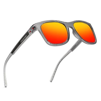 KINGSEVEN Zonnebril 745 - Transparant-Meer­kleurig – Heren - Vrouwen - Gepolariseerd - UV400 - Sportief