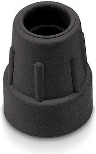 Dop wandelstok 19 mm Zwart - 2 Stuks