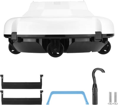 Aurixi® Zwembadrobot - Zwembadstofzuiger Elektrisch - Zwembad Robot Stofzuiger - Wit - 35cm x 34cm x 18cm