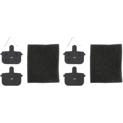2 Sets Fiets Schijfremblokken Resin Semi-Metaal Fiets Remblok Vervanging voor Fietsen black