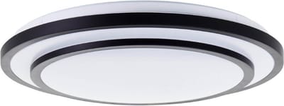 Brilliant Luciano - Plafondlamp - LED 36W - Zwart