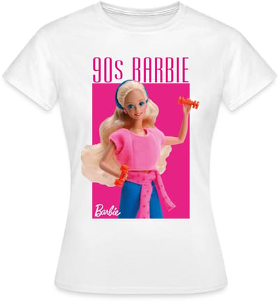 Barbie Portret Karakter Jaren 90 T-Shirt Dames