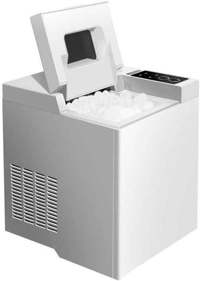 Elektrische ijsmaker - Huishoudelijke machine - Snel ijs maken - Automatische zelfreiniging - 15 kg per dag - Zilver