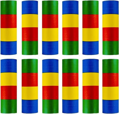 Luchtslangen 12 stuks - FSC papier - 3 meter lang - ideaal voor feestjes - SnelShoppen