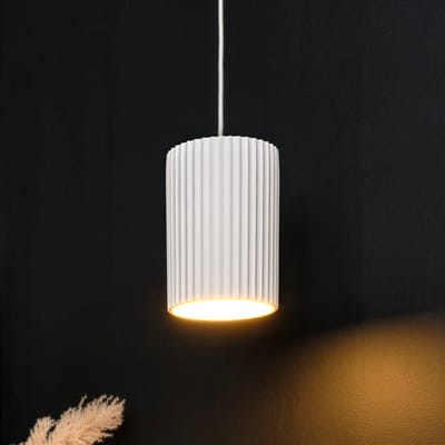 OSRAM Decor Pleister Routes Buis Hanglamp 150mm E27 Wit, Pleister, Metaal, hoogwaardige uitstraling