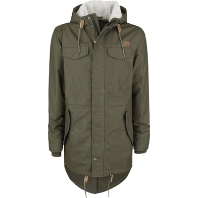 Brandit Winterjas - Marsh Lake Teddyparka - S tot XXL - voor Mannen - olijf