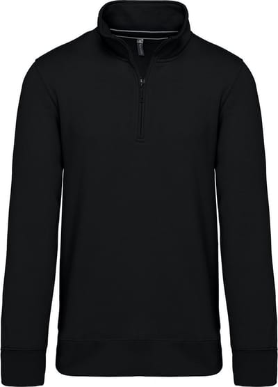 Kariban Sweater met ritshals K487 - Black - XXL