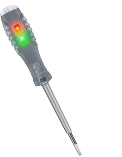 Spanningstester Schroevendraaier - Circuitdetector - Elektra Controleren - Dubbele Lichtmeetstift - 24-250V - Rood Groen