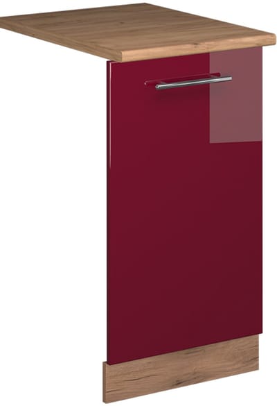 Vicco Fame-Line Vaatwasserfrontpaneel – 45 cm, WB Eik Bordeauxrode hoogglans