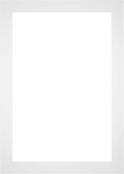 Passe-Partout Fotomaat 25x40 cm - Lijstmaat 35x50 cm - Wit - Museumkarton - Fotolijst niet inbegrepen