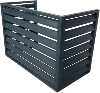 Airco Kap - Buitenunit Afdekking - Bescherming Apparatuur - Aluminium Frame - Wit Grijs Bruin