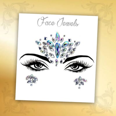 Glitter Face Jewels Diamant - Festival Zilver Glitters - Steentjes Strass met Plaklaag - Plak Diamantjes voor Lichaam en Gezicht - Rhinestone Diamonds Gems Euphoria - Versiering Make-up