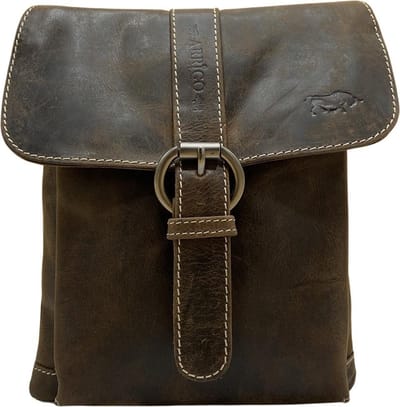 Schoudertasje Donkerbruin Leer – Crossbodytas Donkerbruin Leer – Compact Tas Echt Leder