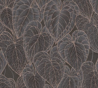 BLADEREN BEHANG | Botanisch - Bruin Zwart Goud - Living Walls Daniel Hechter 7