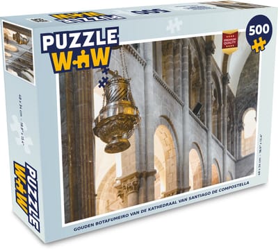 Puzzel Gouden Botafumeiro van de kathedraal van Santiago de Compostella - Legpuzzel - Puzzel 500 stukjes