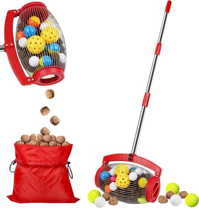 ActDoer Moer verzamelaar, golfbal picker bovenkant, pecan picker bovenste - opening aan de zijkant dump | Toepassen op walnoot, Hickory, kastanjes, Buckeyes, Nerf Balls, Golf, Tennisbal, Objecten Maat