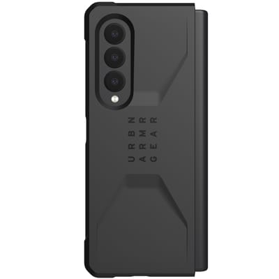 UAG - Civilian backcover hoes - Geschikt voor Samsung Galaxy Z Fold3 - Zwart