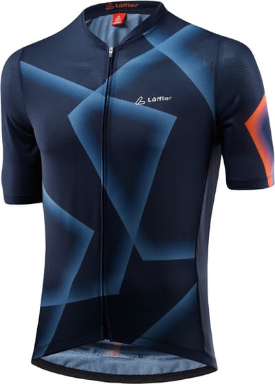 Loeffler fietsshirt korte mouwen M Bike Jersey FZ Penta Vent Dark Blue - Blauw