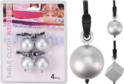 tafelkleedgewichten set van 4 (1 stuk) assorti