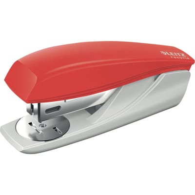 Leitz NeXXt Recycle Kleine Nietmachine - Niet tot 25 Vel - 96% Gerecycled Post-consumer Plastic - Rood